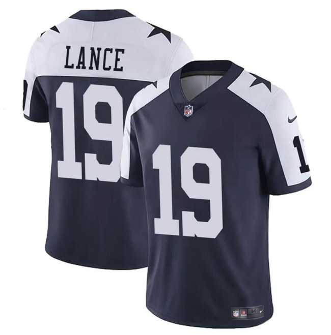 Men & Women & Youth Dallas Cowboys #19 Trey Lance Navy White Thanksgiving Vapor Untouchable Limited Stitched Jersey,We sell and wholesale Men & Women & Youth Dallas Cowboys #19 Trey Lance Navy White Thanksgiving Vapor Untouchable Limited Stitched Jersey on line form chian!